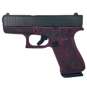 GLOCK 43X"BLK CHERRY & PAISLEY" 9MM - Glock