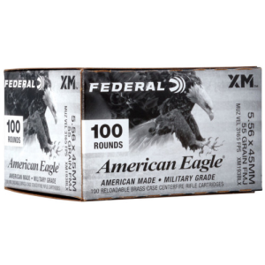 FEDERAL Ammo American Eagle 5.56 Nato 55gr Fmj Ammunition | 100 Rounds 604544671841 FDR-XM193BLX