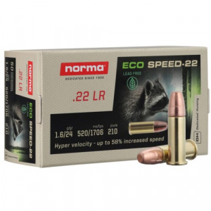 NORMA Ammo 22 Lr 24gr Lead Free Eco Speed 50rd