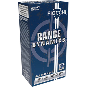 FIOCCHI Range Dynamics 22LR 40gr Lead Round Nose Ammunition | 50 Rounds