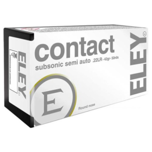 ELEY 22 LR Contact Subsonic 50rd 42Gr Round Nose