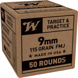 WINCHESTER AMMO 9mm FMJ 115Gr 50rd
