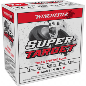 WINCHESTER AMMO 12Ga 2.75" #8 Super-Target 1oz 1250 Fps 25rd