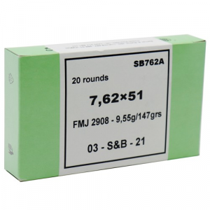 754908512980 SELLIER Bellot 7.62x51 147gr Fmj 20rd 754908512980 SLL-SB762A