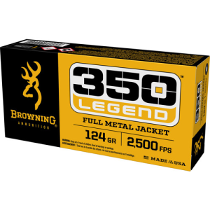 020892228115 BROWNING 350 Legend 124gr Full Metal Jacket Ammunition | 20 Rounds 020892228115 BRW-B192803501