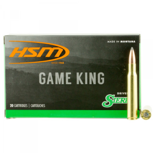 HSM Ammo 25-06 Remington 117gr Sbt Gameking 20rd