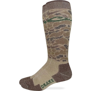DRAKE Men's Merino Wool Boot Socks | Old School Camo - Drake