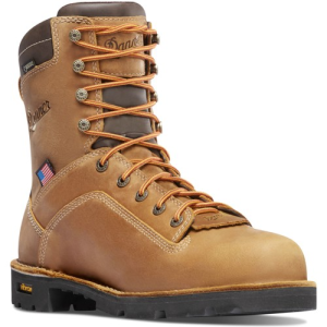 DANNER Quarry USA 8" Distressed Brown Alloy Toe Work Boot - Danner