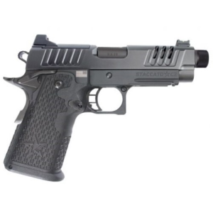 Staccato 2011 C2, 9mm, 4.5 DLC Threaded Barrel, 2 Magazines, AL Frame, Optic Ready, DLC Slide, X Serrartions, ODS Grips, Pistol