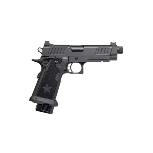 Staccato 2011 P, 9mm, 5 Threaded Barrel, 2 Magazines, CS Frame, Optics Ready, DLC Slide & Barrel, G2 Tac Texture Grips, Pistol
