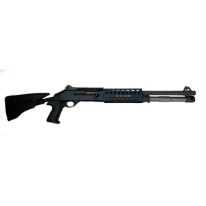 M4 Tact 12ga Sa Shotgun Multirail Pistol Grip W/Telescope Stock - M4 Tactical 12ga 18.5'''' Bbl 7rd Ghost Ring Tele/Pg Multirail