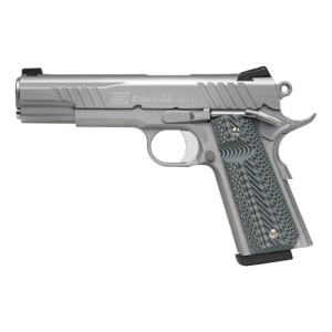 Savage Arms SAVAGE ARMS 1911 Government 45ACP 5" 8rd Pistol | Stainless w/ Grey VZ G10 Grips - $1064.00 at KYGUNCO
