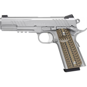 Savage Arms SAVAGE ARMS 1911 Government Rail Gun 45ACP 5" 8rd Pistol w/ Night Sights - Stainless - $1240.78 at KYGUNCO