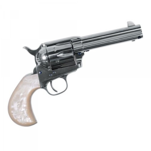 UBERTI 1873 Doc Holliday Cattleman 357 Mag 4.75" 6rd Revolver - Stainless / Pearl Birdshead