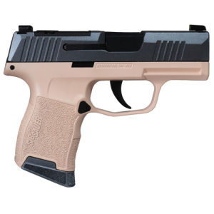 Sig Sauer SIG SAUER P365 9mm 3.1" 10rd Optic Ready Pistol + Night Sights | Shark Coast Tactical Peach Fuzz - $535.89 at KYGUNCO