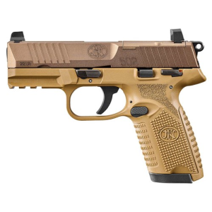 Fn America FN AMERICA 502 MRD 22LR 4" 10rd Optic Ready Pistol w/ Optic Height Sights | FDE - $375.92 at KYGUNCO