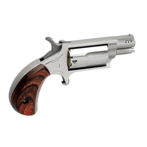 Naa NAA 22 WMR 1.125" 5rd Mini-Revolver w/ Ported Barrel - Stainless / Rosewood - $291.99 at KYGUNCO