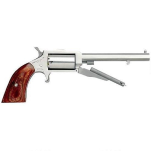 Naa NAA The Earl 22LR/22Mag 4" 5rd Mini-Revolver - Stainless / Rosewood Grips - $343.91 at KYGUNCO