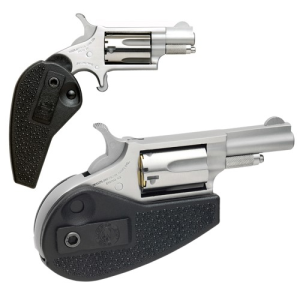 Naa NAA 22 WMR 1.63" 5rd Mini Revolver - Stainless w/ Holster Grip - $286.66 at KYGUNCO