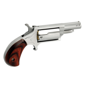 Naa NAA 22 WMR 1.6" 5rd Ported Mini Revolver - Stainless / Rosewood Grips - $282.30 at KYGUNCO