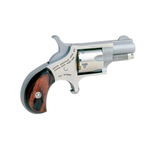 Naa NAA 22 Short 1.1" 5rd Mini Revolver - Stainless w/ Rosewood Grips - $271.51 at KYGUNCO