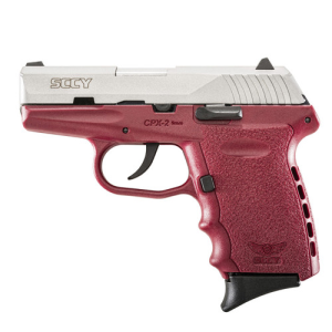 SCCY CPX-2 9mm Pistol 3.1 Inch Stainless Crimson Grip