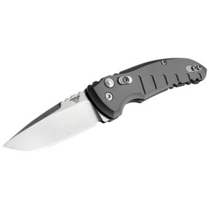 HOGUE A01-Microswitch 2.75" Drop Point Tumble Grey - Hogue