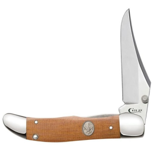 CASE KNIVES BSA - Brown Canvas Lam Kickstart Mid-Fold Hunter - Case Knives