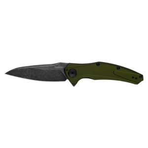 KERSHAW KNIVES Bareknuckle Olive Blackwash 3.5" Drop Point - Kershaw Knives