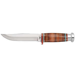 CASE KNIVES Mushroom Cap Leather Hunter 365-5 SS Leathr Sheath - Case Knives