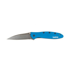 KERSHAW KNIVES Leek Speedsafe Assisted Folding Knife - Navy - Kershaw Knives