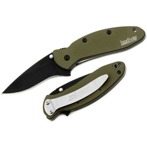 KERSHAW KNIVES Scallion 2.25" Assisted Knife - Olive / Black - Kershaw Knives