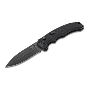Boker BOKER Intention II Dagger Folding Knife 3.35" Stonewash Dagger Blade | Black G10 Handle - $59.46 at KYGUNCO