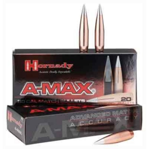 HORNADY Reloading Bullets A-Max 50 Cal 750 Grain 20rd