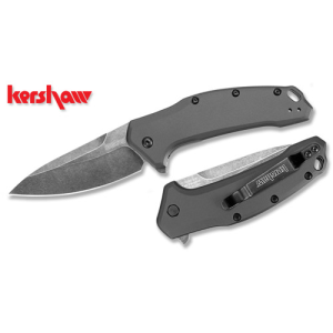 KERSHAW KNIVES Link Drop Point 3.25" BlackWash Gray Handle - Kershaw Knives