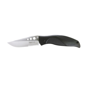 KERSHAW KNIVES Whirlwind Drop Point 3.25" Stonewash Serrated - Kershaw Knives