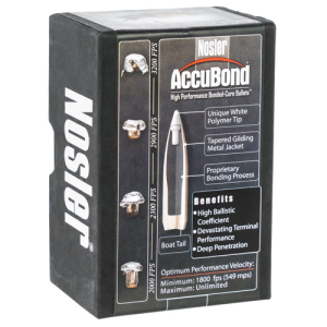 NOSLER Relaoding Bullets AccuBond 30 Cal 200 Grain 50rd