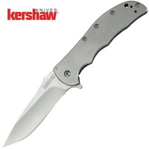 KERSHAW KNIVES Volt SS Clip Point 3.5" Bead Blasted - Kershaw Knives