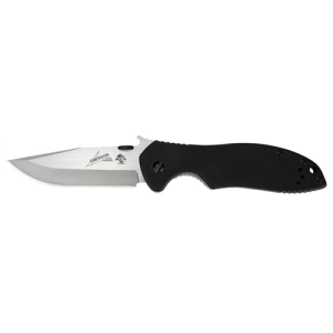 KERSHAW KNIVES CQC-6K 3.25" Stonewash/Satin Clip Point G-10 Black - Kershaw Knives