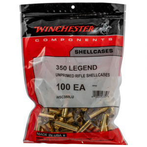 WINCHESTER AMMO 350 Legend Unprimed Rifle ShellCases 100rd