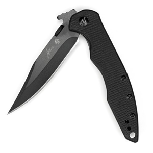 KERSHAW KNIVES CQC-1K Clip Point 3" Plain Edge Black Oxide Finish - Kershaw Knives