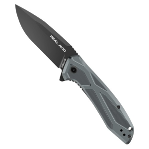 Real Avid REAL AVID RAV-2 Plain Edge Blue/Black 3.25" Liner Lock - $29.99 at KYGUNCO