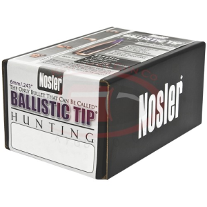 NOSLER Reloading Bullets Ballistic Tip 6mm 95 Grain 50rd