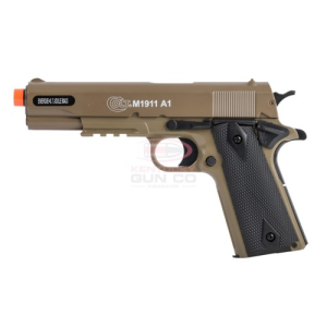 CYBERGUN Colt M1911a1 Spring Airsoft Pistol, Tan Hpa