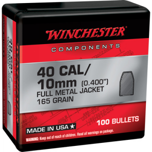 WINCHESTER AMMO 40 SW FMJ-TC 165Gr 100rd