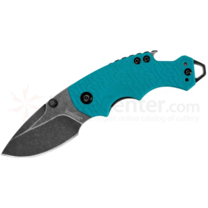 KERSHAW KNIVES Shuffle Teal Blackwash 2.4" Manual Open - Kershaw Knives