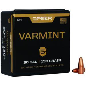 SPEER AMMO Reloading Bullets HP 30 Caliber 130 Grain 100rd