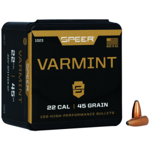 SPEER AMMO Reloading Bullets SPTZ SP 22 Caliber 45 Grain 100rd