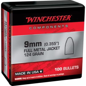 WINCHESTER AMMO 9mm Nato FMJ 124Gr 100rd