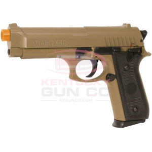 806481211146 CYBERGUN M92 Desert Warrior War Inc Airsoft Pistol 806481211146 CYB-PY-3686
